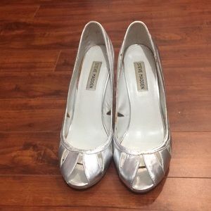 Steve Madden silver shoes
